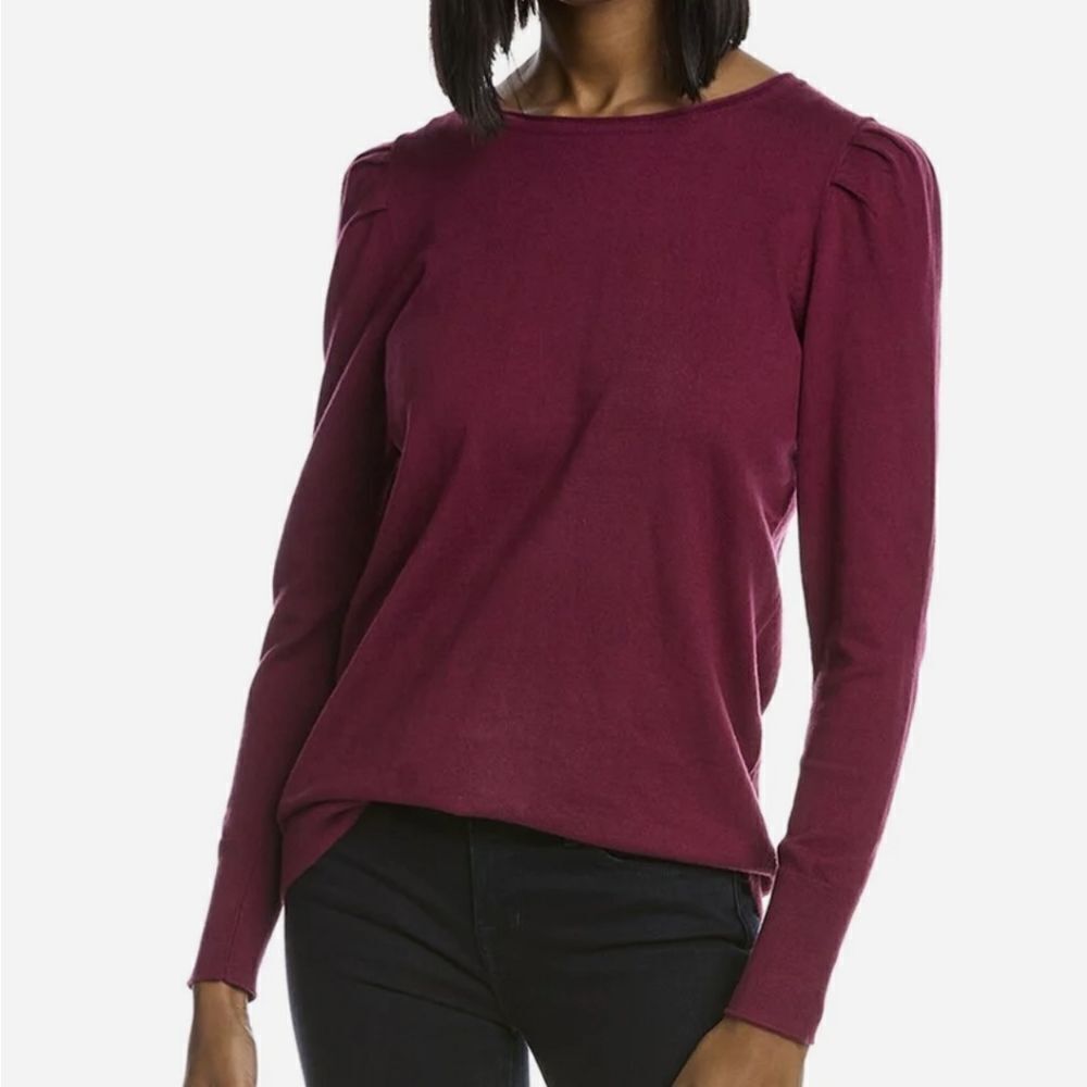 Anne Klein Pleated Shoulder Sweater sz Xs